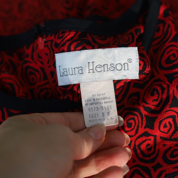 Vintage Laura Henson | abstract print dress - Picture 11 of 12